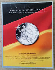 Sammelmappe für 10 Euro-Gedenkmünzen  BRD 2011