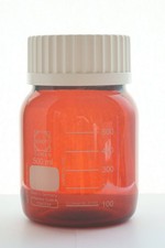 2 Stück Braunglas-Gewindeflaschen Weithals DURAN, 500 ml, GL 80