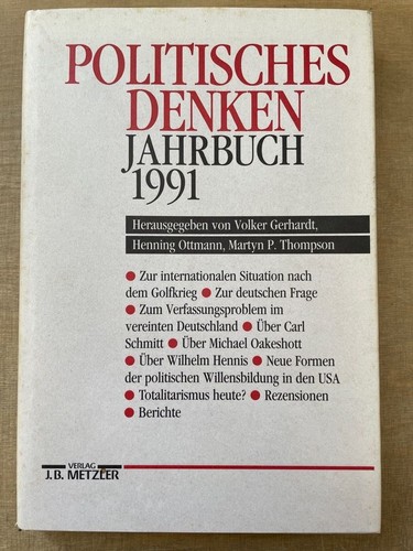 Politisches denken jahrbuch - politisches,