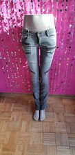 BT JEANS HÜFT STRETCH JEANS GRAU # ZIPPER STYLE  # GRÖßE 36 / 28 # NEU