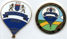 🍺Pin-Konvolut 2 Bier Beer Cerveza Pins Sanwald Weizen Brauerei Ballon Rarität🍻