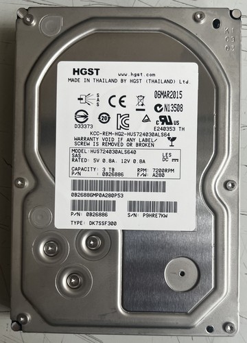 Hdd 3tb hgst ultrastar 7k4000 - hdd,