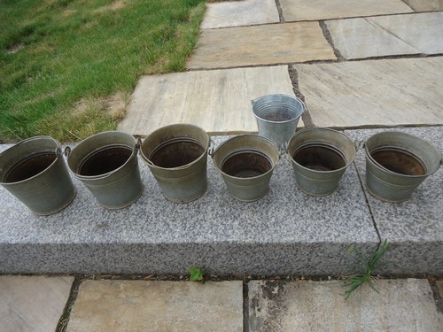 Set alte zinkeimer - set:,