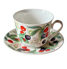 Roy Kirkham Sweet Cherry  Jumbotasse mit Untertasse  Bone China