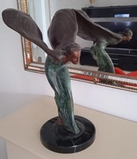 Emily, die berühmte Kühlerfigur des Rolls Royce, Spirit of Ecstasy Bronzefigur 