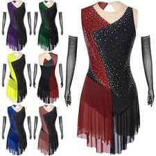 Damen Kleid Jazz Tanzkleidung