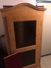 Glasschrank  um 1900 Höhe 1,90, Breit 0,98 und Tief 0,50 cm