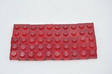 LEGO 50 x Basisplatte transparent rot Trans-Red Plate 1x1 3024