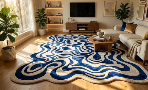 Moderner blauer wellen - moderner,