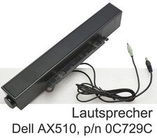 DELL AX510 BOXEN LAUTSPRECHER FÜR MONITOR DELL U2412 P2412 P2312 P2212 LA1