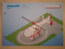 Playmobil Bauanleitung 4222 Rettungshubschrauber Ambulance , A5 , 8 Seiten