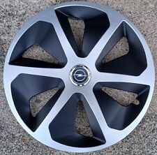 4 Alu-Design Radkappen in 17 Zoll "ROCCO MIX Ring" Schwarz/silber für Opel