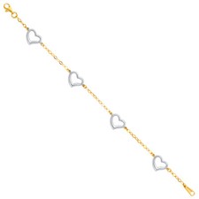 14K Gold elegante Kette offene