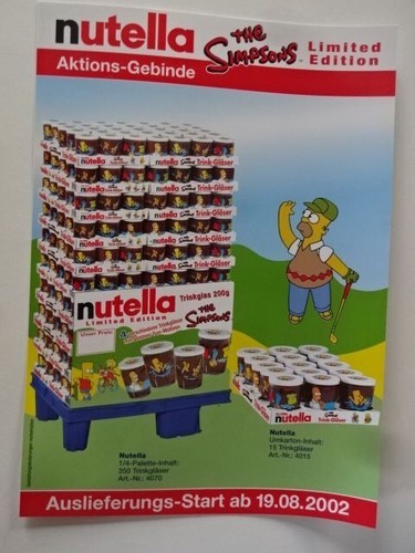 Werbung nutella the simpsons - werbung, /