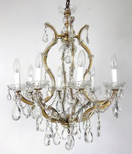 Antik Italienische Maria Theresia Kronleuchter, Lüster 8 Flammig