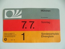 Deutschland-Holland Finale  WM74  7.7.74 World Cup Parkticket München  1513