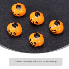 15 stücke Halloween Kürbis Anhänger Pet Ring Charme Kürbis Pet Halsband