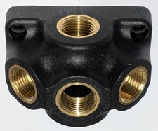 Druckluftverteiler 3-fach Wandverteiler Verteilerdode Druckluftdose 1/2"  B-Ware