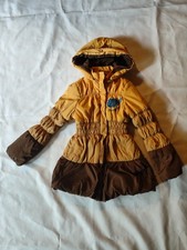 Pampolina Winterjacke Wintermantel Jacke gelb braun gr. 128 8 