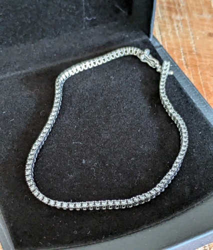 Tennisarmband 750 weiß gold - tennisarmband,