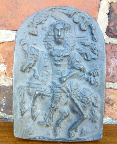 Alte platte gusseisen - gusseisen, relief