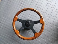 Raid 4D Lenkrad mit Nabe Holzlenkrad 4 Speichen W124 Braun KBA 70075