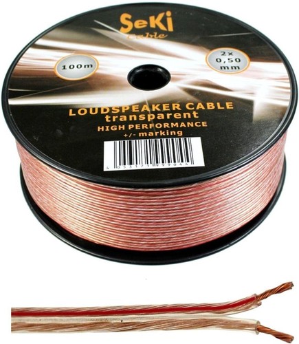Lautsprecherkabel transparent