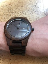 Amexi Natural Wood Holzuhr Watch Braun