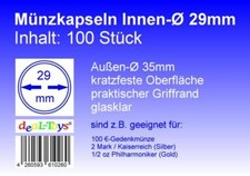 100 Münzkapseln 29mm