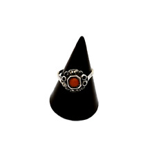 ArtDeko Ring 8K / 0,333 Gr. 53 Gelbgold Koralle und Makrasiten