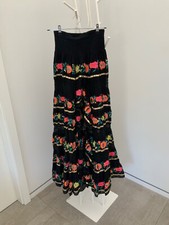 Langer Rock vorne kurz , Stickereien,Folklore ,Hippie Gr.36 wie neu