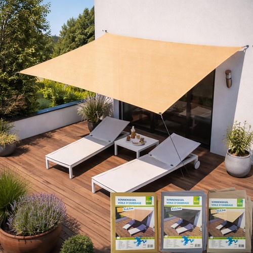 Sonnensegel 3x2 rechteck - 3x2,5m,