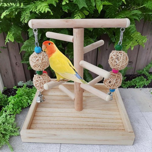 Vogelkäfigständer aus holz - aus,