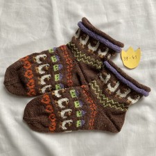 Handgestrickte Norwegersocken