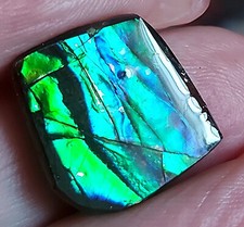 Grün -blauer Drachenschuppen Ammolit     (D36)