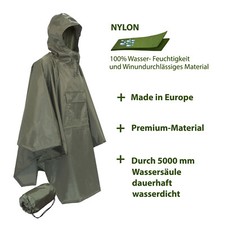 Regenponcho Outdoor Herren