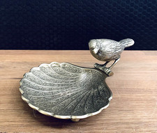 Messing Schale Vogel Jugendstil Schälchen Zierschale Barock Antik Stil Deko Edel