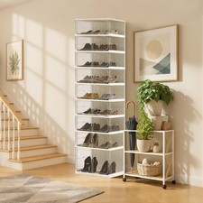 9 Ebenen Schuhboxen gestapelt