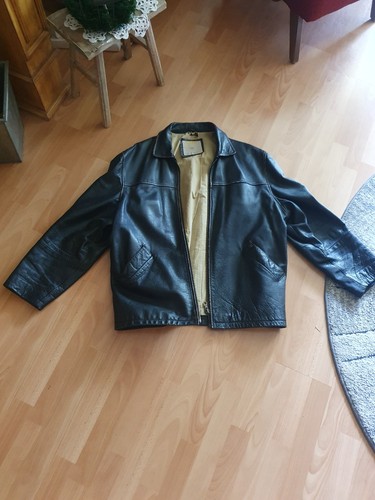 Vintage camel lederjacke - lederjacke, xl