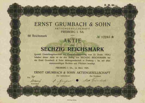 Ernst grumbach sohn - sohn, 1925