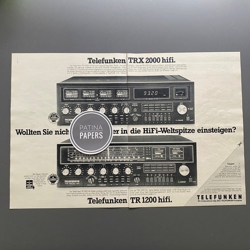 1977 telefunken trx 2000 - telefunken,
