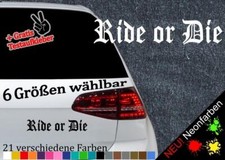 Ride die aufkleber - die,