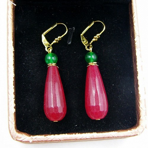 Smaragd rubin ohrringe - &, damen
