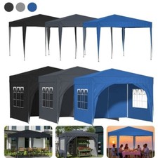 3x3m Wasserdicht Gartenzelt Gartenpavillon Faltzelt Partyzelt Faltpavillon