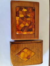 Bernstein, Schatulle, Holz, Staatliche Bernstein Manufaktur (SBM), Königsberg