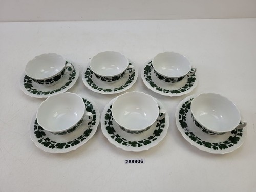Teetassen meissen porzellan - 6x,