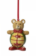 Sehr Selten Villeroy Boch Weihnachten Bär Nostalgic Ornament Anhänger