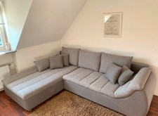 Rondo Sofa Funktionsecke, taupe / grau, top Zustand