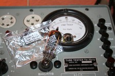 ECC81, TELEFUNKEN / 1x used vacuum tube / top test on TV-7D tube tester