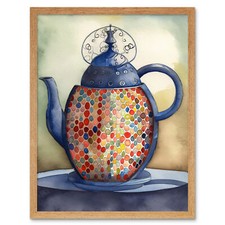 Emaillierte Teekanne Bunter